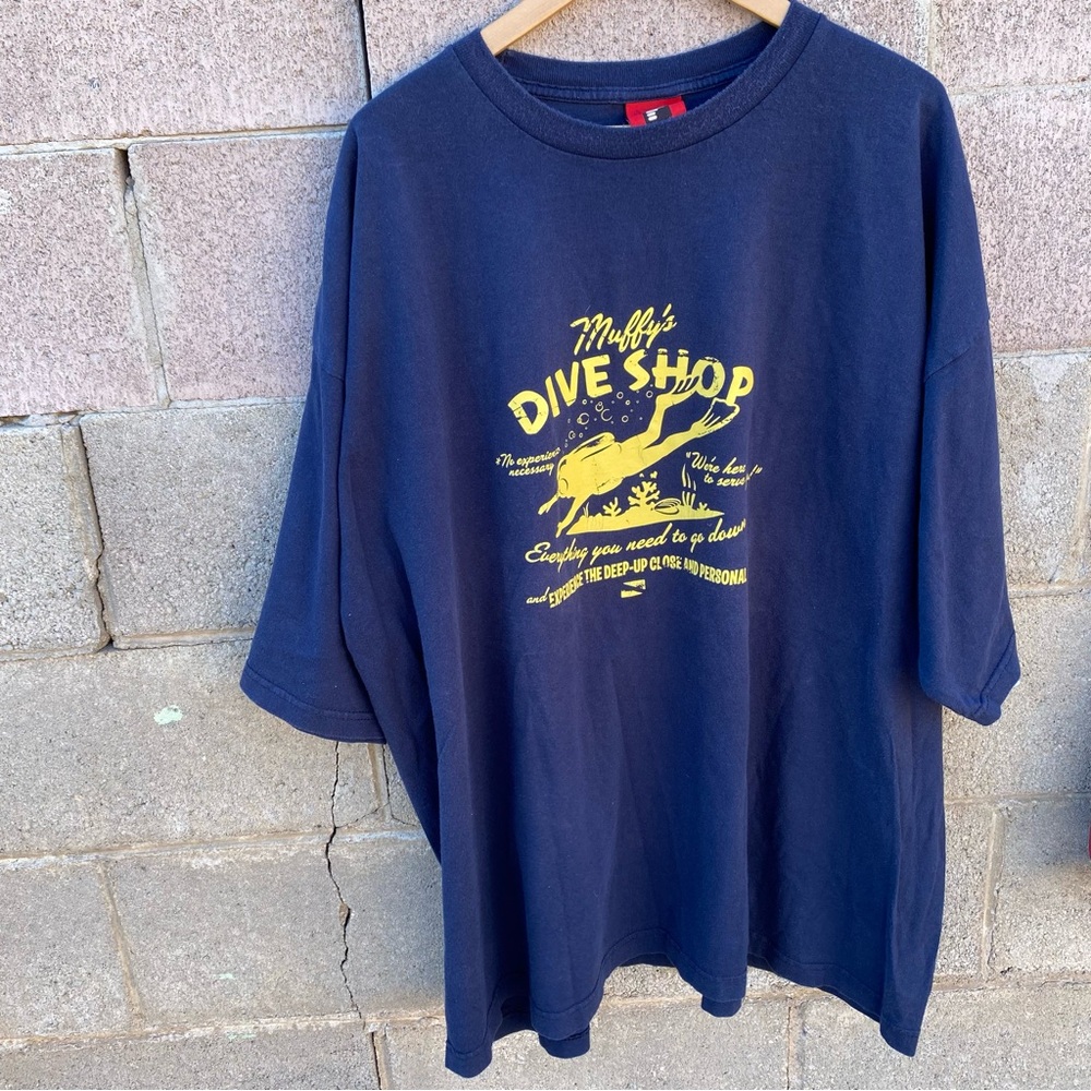 vintage Muffys Dive Shop shirt scuba diving funny Raunchy 3XL Made In USA